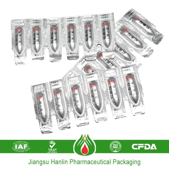 pharmaceutical packaging material suppository aluminium foil