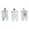 Crystal Tooth Necklace for Women Men Handmade Craved Stone Teeth