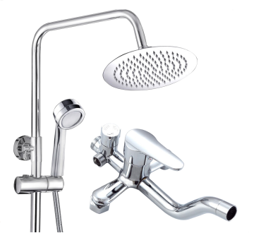 China Factory Economical Classical Style Electroplate Brass Mixer Faucet Set