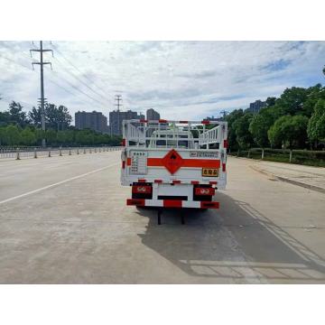 Camión de transporte de mercancías peligrosas de gas pequeño