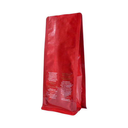 Bolsas de café de papel multicapa de válvula de gas con válvula de frescura sellada por frescura de 12 oz