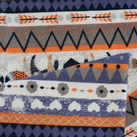 knitted cotton spandex fabric printing