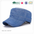 Washed Denim Blank Military Cap Wholesale