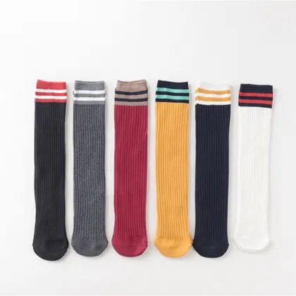 Custom Fall And Winter Cute Children Adult High Socks  Girls Kids Socks