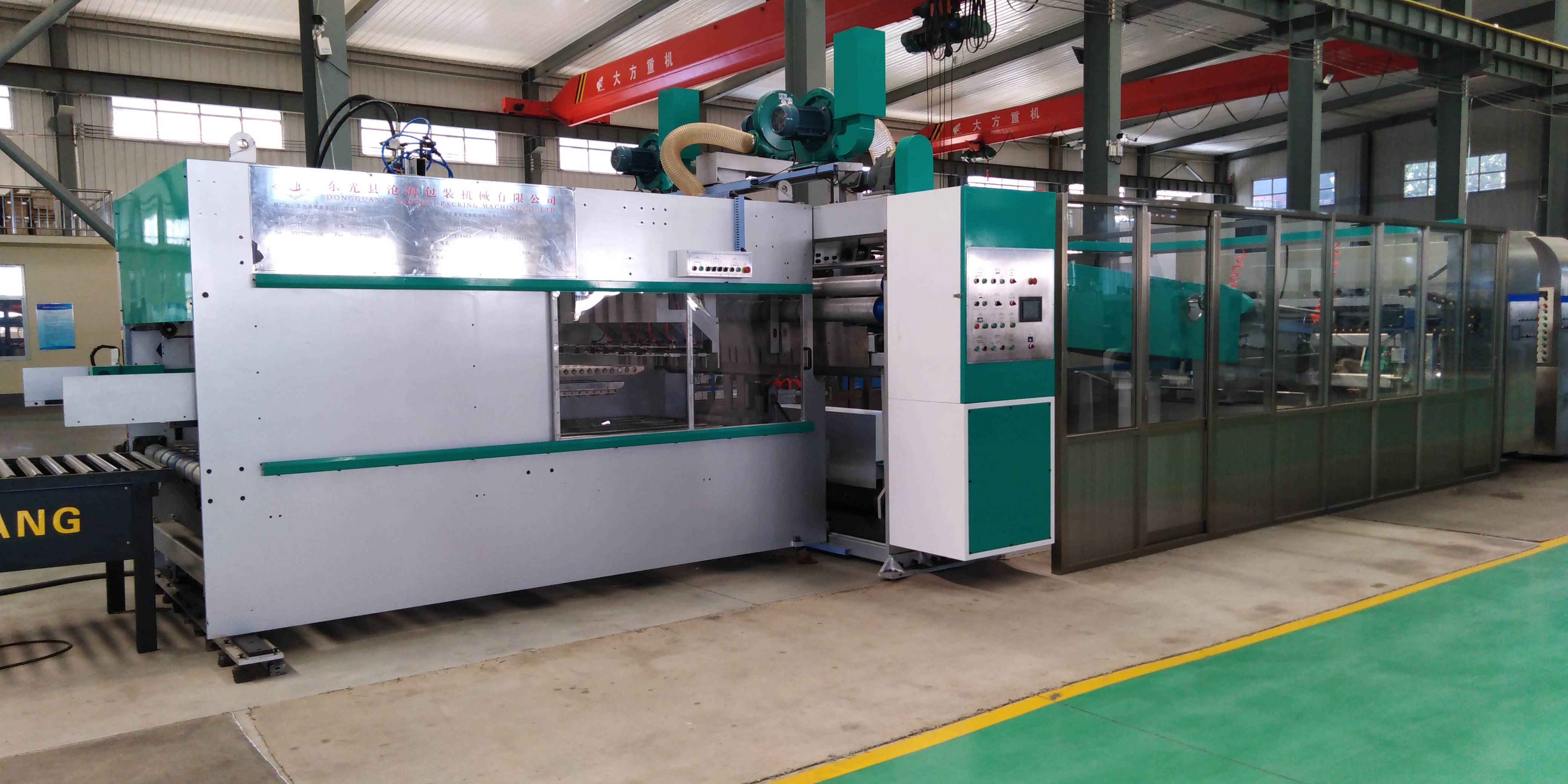 flexo printer slotter die cutter gluer line