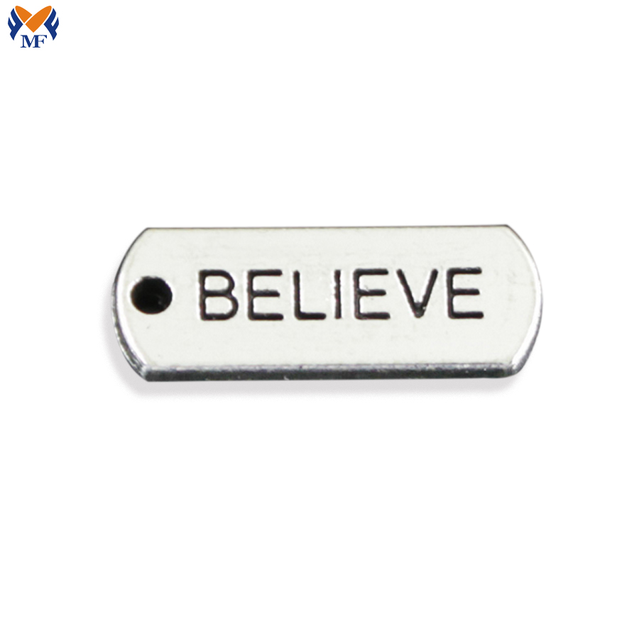 Custom logo metal plate for clothes