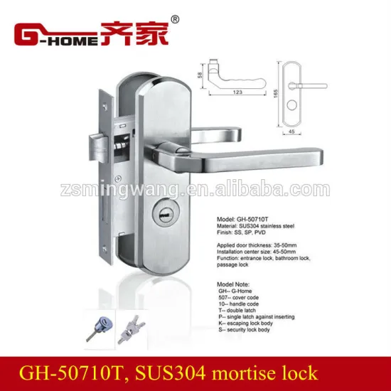 304 stainless steel lever mortise lock