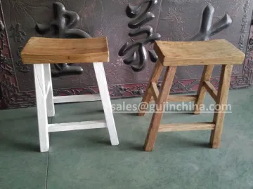 Vintage reclaimed wood bar stool