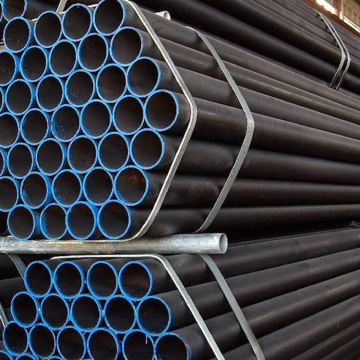 Tubo de aço carbono sem costura preto para material de construção