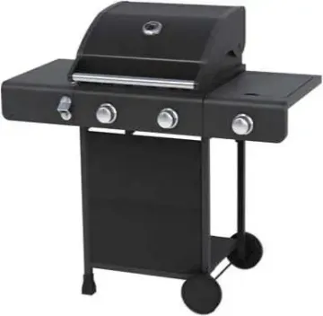Stainless Steel Three Burners Gas BBQ Grill with Side Burner