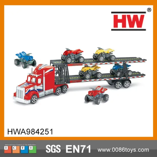 Friction Toy Truck  kids truck trailer