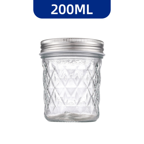 Jarra de armazenamento de vidro transparente com selo apertado - ideal para uso da cozinha