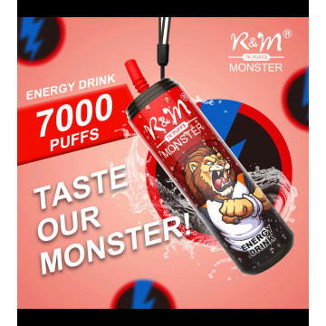 7000 Puffs gute Vape R &amp; M Monster Factory