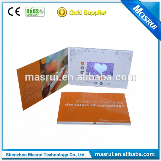 Enhance brand 4.3 inch lcd screeen video brochure