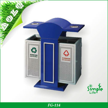 High quality outdoor waste receptacle bin