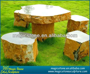 decorative garden stone table