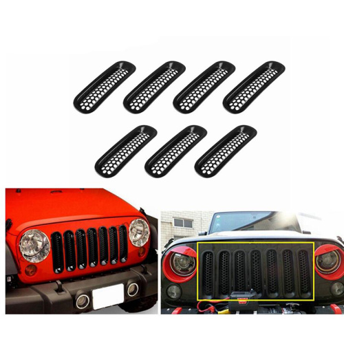 Car Front Bumper Front Grille mesh For Wrangler Matte Black ABS Supplier