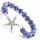 Sodalite Gemstone Bracelet with Diamante alloy starfish Piece