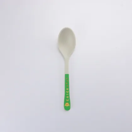 Bamboo Fiber Toddler Ate Plastic Spoon