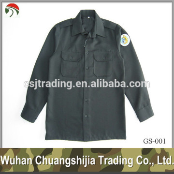 black military camouflage suit