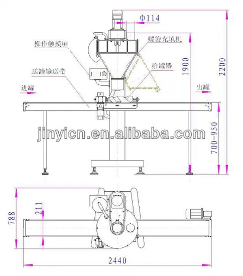 Automatic Auger Filling Machine For Flour
