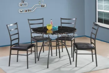 modern design metal round dining room set