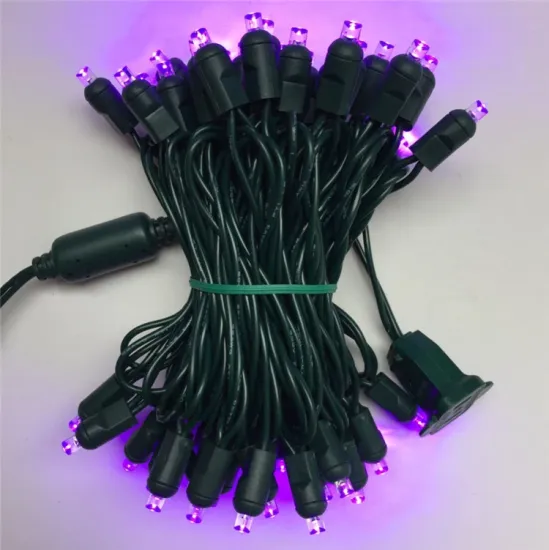 Outdoor Xmas Decoration Purple Light String