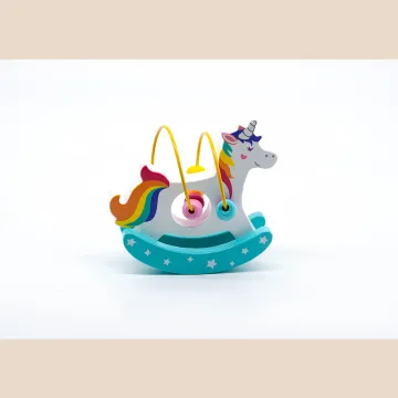 wooden toy buildings,wooden stacking rainbow toy