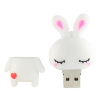 Custom Cartoon PVC Rabbit USB Flash Disk