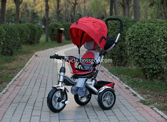 Comfortable saddle children tricycle