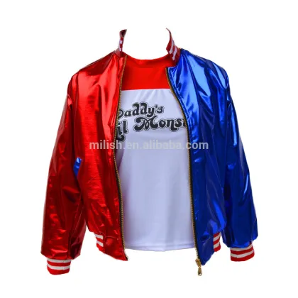 MAA-104 new cosplay halloween Daddy's Little Monster T-Shirt jacket suicide squad harley quinn costume
