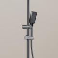Piano Button Rain Shower Set with Combination Kit