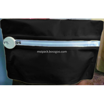 Matte Black Child Resistant Pouch Bags