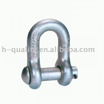Round Pin Chain Shackle U.S. Type, drop forged