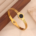 Luxurious Titanium Steel Hollow Out Roman Numeral Bracelet