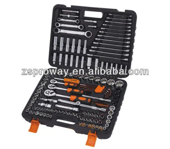 150pcs 1/2*3/8*1/4 dr.Metric & SAE professional socket set, bit set, rachet wrenchs, extension bar