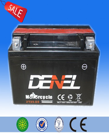 Standard 12v 8ah lead acid maintenance free motorcycle battery with long life