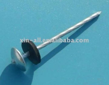 twisted umbrella roofing nail with rubber washer BWG 9 X 2.5"