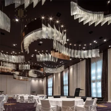 Large charming skirt design LED restarant chandelier