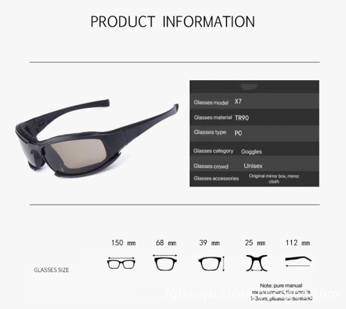 Dais Tactical X7 Polarized Sunglasses for Outdoor Sports and Driving