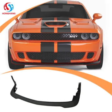 Honghang Factory Direct PP Plastic Gloss Black Front Bumper Lip Splitter for Dodge Challenger SRT 2012-2020
