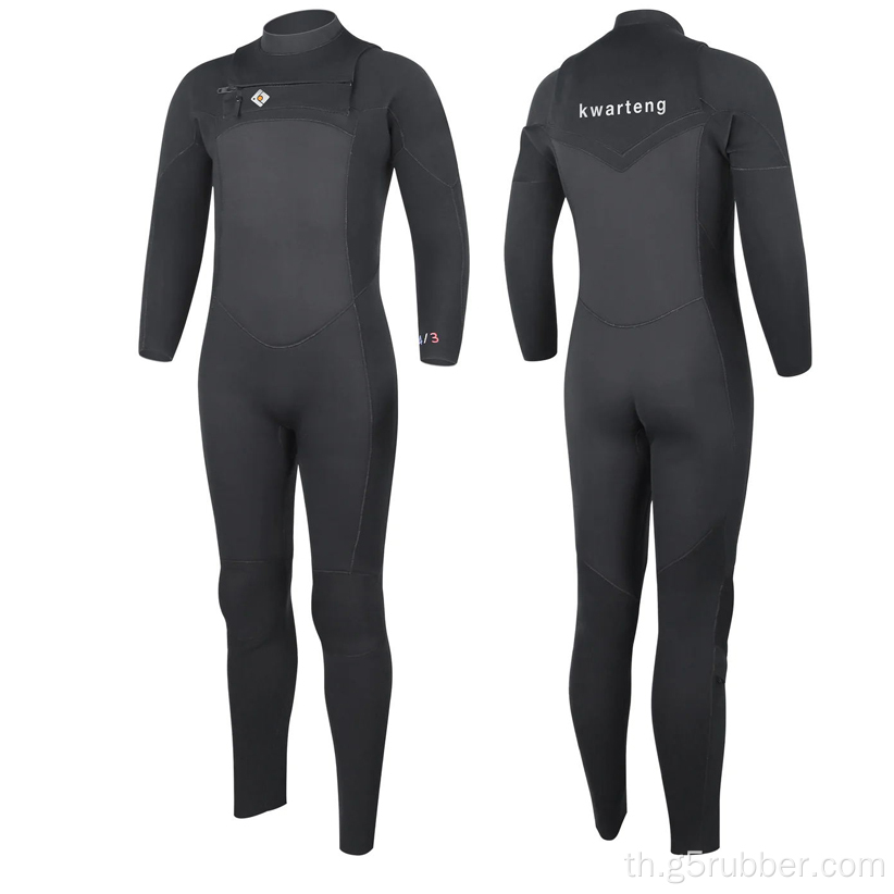 บุรุษยางธรรมชาติ 5/4 มม. zip wetsuit