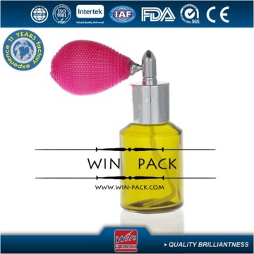 30ml amber gasbag bottle with blue color gasbag sprayer, colored gasbag bottle manufacturer