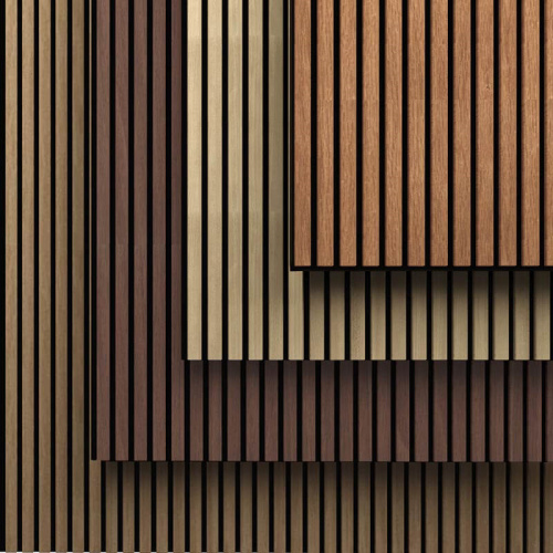 White Oak Wood Elements Solid Wooden Slat Acoustic Panels Manufactory