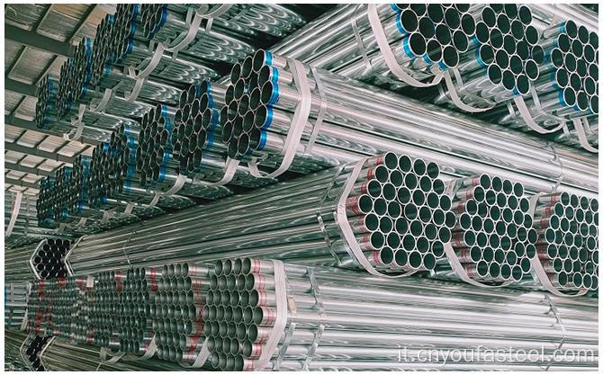 ASTM A53-GR.B tubo d'acciaio zincato