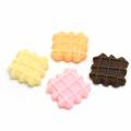 Mixed color Cookie Biscuits Shaped Flat Back Beads For Handmade Craft Decoration Kitchen Fridge Ornaments