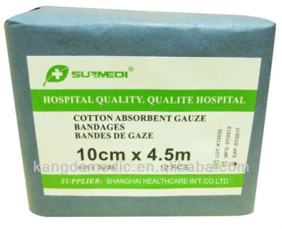cotton gauze bandages 3"4"6" (hospital quality)
