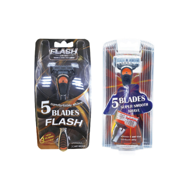 Safety Shaving Razor 5 Blade Blister Package