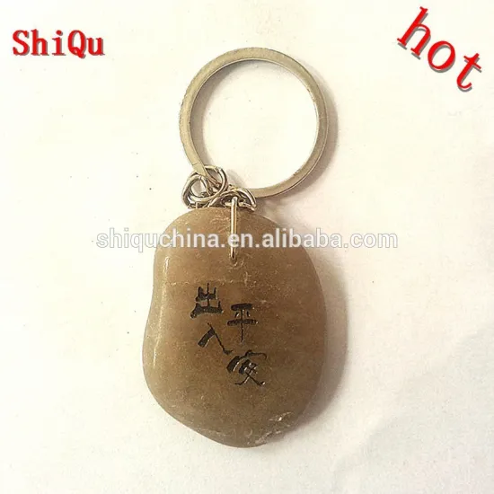 stone customizable keychain | stone customizable keyring