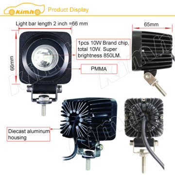 Brand chip 2.0inch 10W 850LM led work bench light